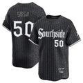Chicago White Sox #50 Lenyn Sosa Player Black Tomch City Connect Limited Home Stitched Jerseys