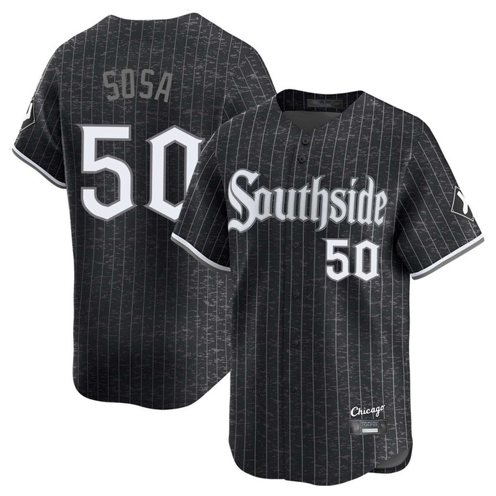 Chicago White Sox #50 Lenyn Sosa Player Black Tomch City Connect Limited Home Stitched Jerseys