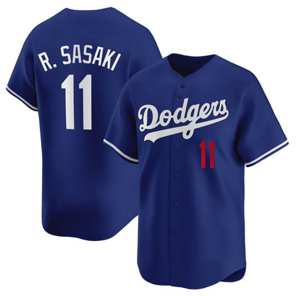 Los Angeles Dodgers #11 Roki Sasaki Royal Tomch 2025 Alternate Limited Stitched Jersey