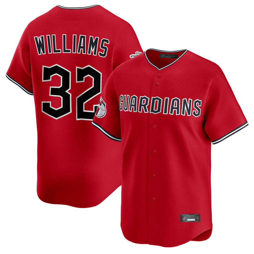 Cleveland Guardians #32 Gavin Williams Player Red Tomch Limited Home Stitched Jerseys