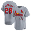 St. Louis Cardinals #28 Nolan Arenado Gray Tomch Away Limited Player Jersey