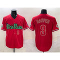 Philadelphia Phillies #3 Bryce Harper Red Tomch Phanatic Limited Stitched Jersey