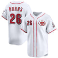 Cincinnati Reds #26 Chase Burns White Tomch Home Limited Stitched Jersey