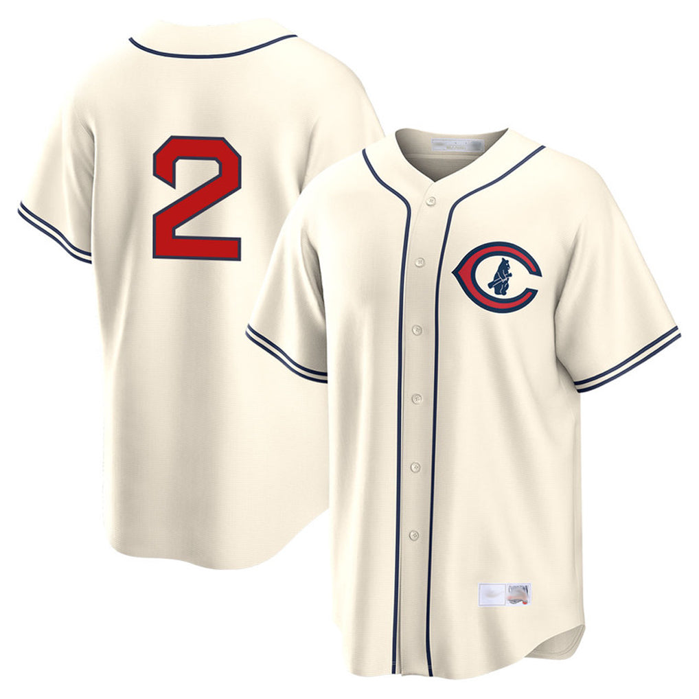 Chicago Cubs #2 Nico Hoerner Player Cream Tomch Field of Dreams Home Game Stitched Jerseys