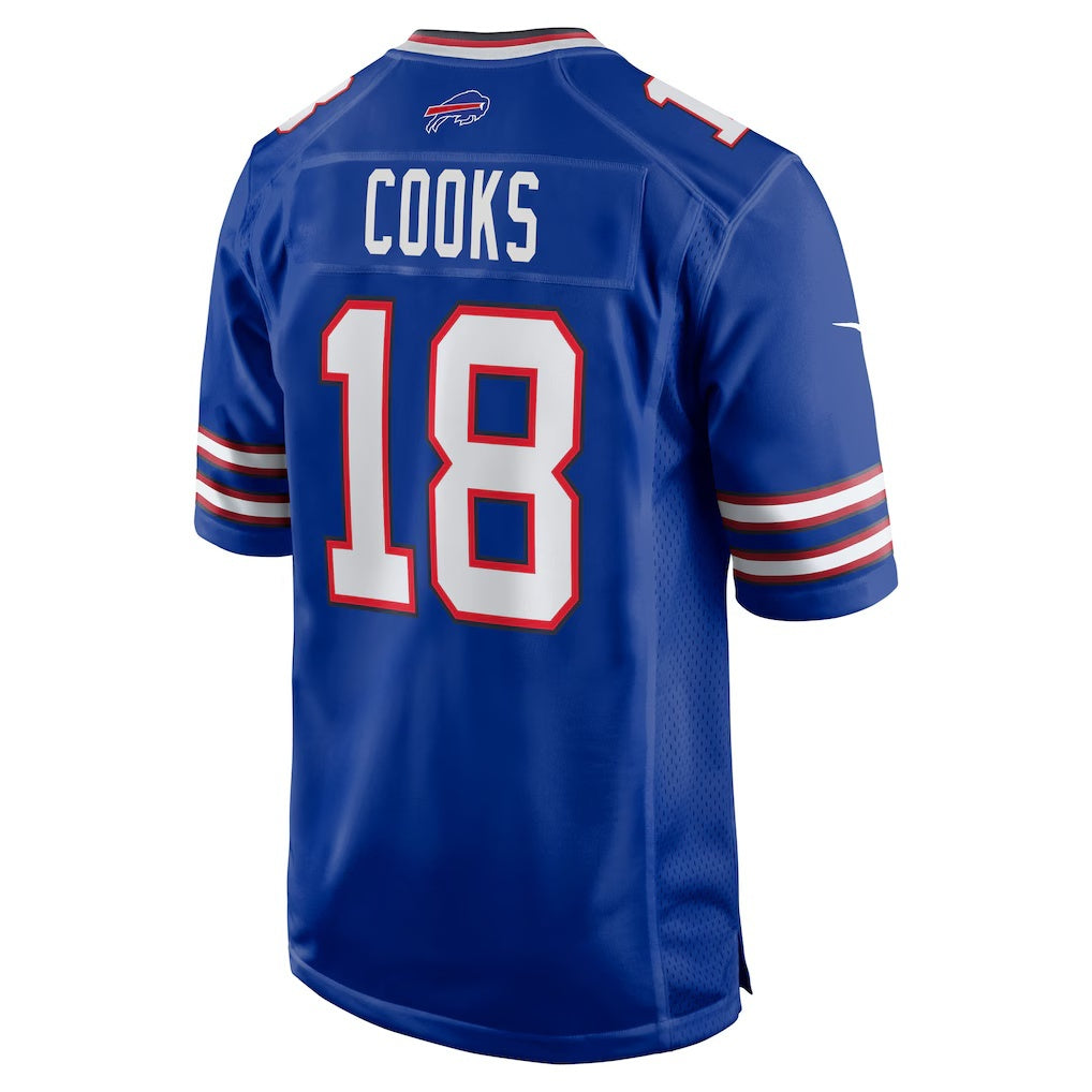 B.Bills #18 Brandin Cooks Royal Tomch Team Game Jersey
