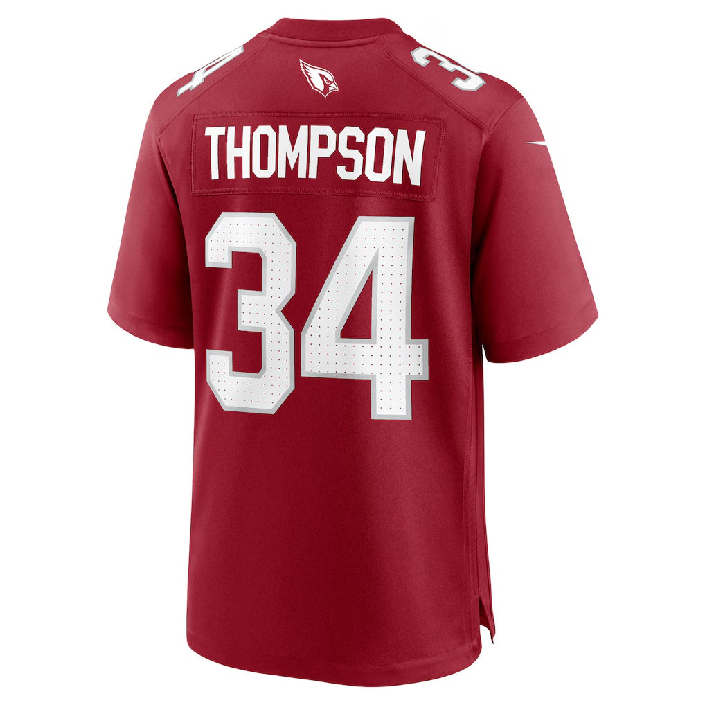 A.Cardinals #34 Jalen Thompson Cardinal Tomch Team Game Jersey