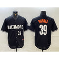 Baltimore Orioles #39 Corbin Burnes Number Black Tomch 2023 City Connect Cool Base Stitched Jerseys