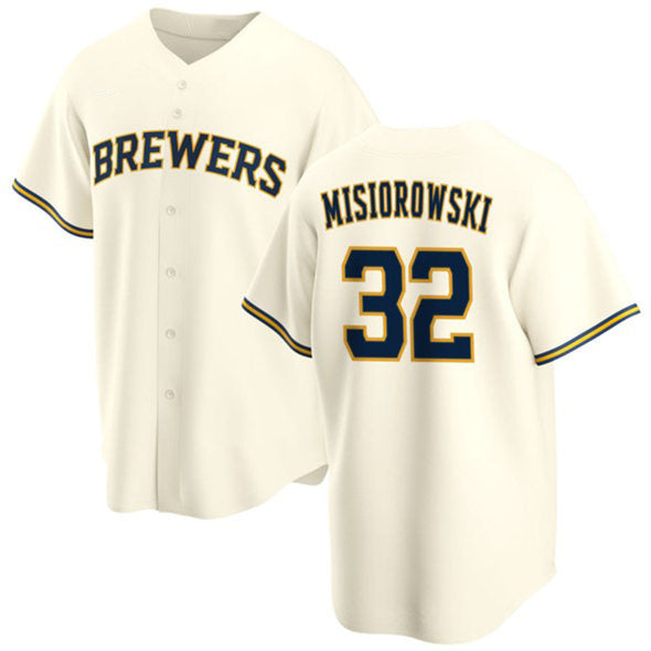 Milwaukee Brewers #32 Jacob Misiorowski Cream Tomch 2025 Stitched Jersey