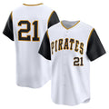 Pittsburgh Pirates #21 Roberto Clemente White Tomch Cooperstown Collection Limited Jersey