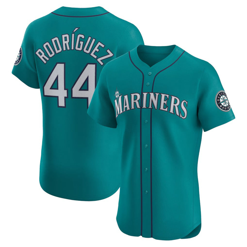 Seattle Mariners #44 Julio Rodr¨ªguez Teal Tomch Alternate Elite Jersey