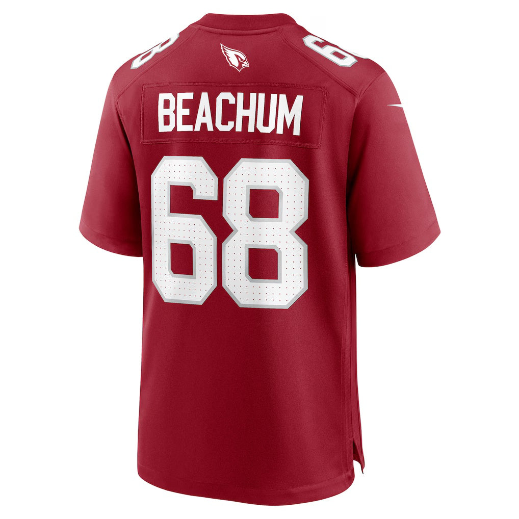 A.Cardinals #68 Kelvin Beachum Cardinal Tomch Team Game Jersey