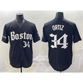 Boston Red Sox #34 David Ortiz Black Thaam Gothic Vapor Limited Stitched Jersey
