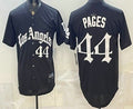Los Angeles Dodgers #44 Andy Pages Black Tomch Gothic Edition Vapor Premier Limited Stitched Jersey