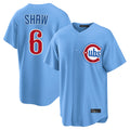 Chicago Cubs #6 Matt Shaw Player Light Blue Tomch Home Game Stitched Jerseys