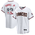 Arizona Diamondbacks #12 Lourdes Gurriel Jr Player White Tomch USA 250 Fourth of July Home Game Stitched Jerseys