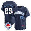 Chicago Cubs #25 Moises Ballesteros Player Navy Tomch City Connect 150th Anniversary Limited Home Stitched Jerseys