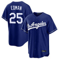 Los Angeles Dodgers #25 Tommy Edman Player Royal Tomch Game Stitched Jerseys