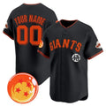 Custom San Francisco Giants x Dragon Ball Black Tomch Vapor Premier Limited Jersey - All Stitched