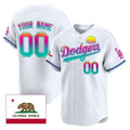 Custom Los Angeles Dodgers 2024 Los Angeles City Style Vapor Premier Limited Jersey ¨C All Stitched-White Tomch