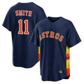 Houston Astros #11 Cam Smith Player Navy Tomch Home Game Stitched Jerseys