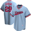 Minnesota Twins #29 Rod Carew Light Blue Tomch Road Cooperstown Collection Player Jersey