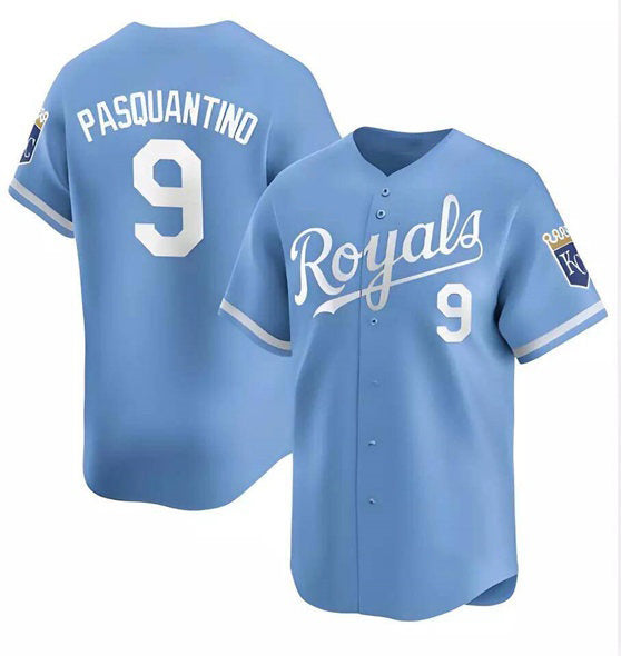 Kansas City Royals #9 Vinnie Pasquantino Light Blue Thaam Alternate Limited Stitched Jersey