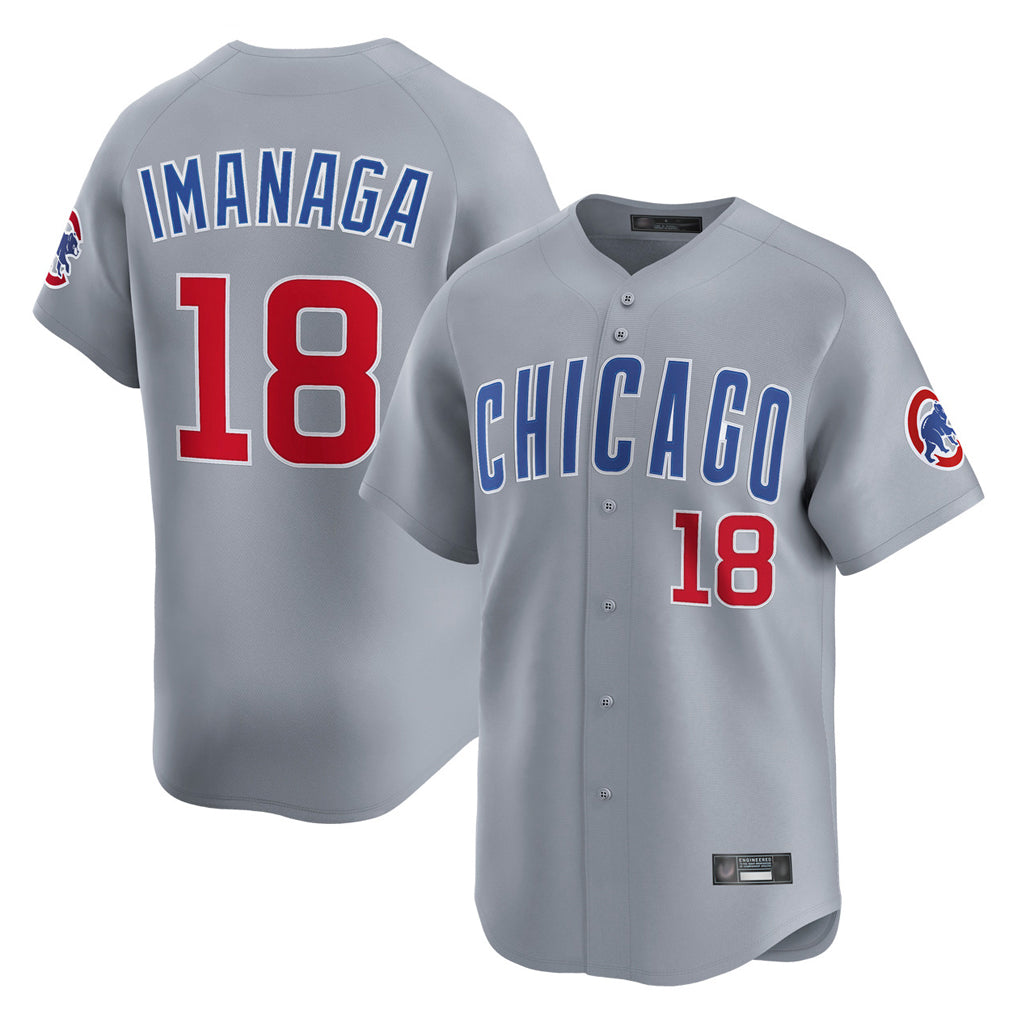 Chicago Cubs #18 Shota Imanaga Player Gray Tomch Road Limited Home Stitched Jerseys