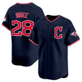 Cleveland Guardians #28 Tanner Bibee Navy Tomch 2025 Alternate Limited Stitched Jersey