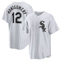 Chicago White Sox #12 Colson Montgomery White Thaam Home Replica Jersey