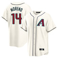 Arizona Diamondbacks #14 Gabriel Moreno Player Cream Tomch Home Game Stitched Jerseys