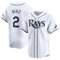 Tampa Bay Rays #2 Yandy Diaz White Tomch Home Limited Player Jersey