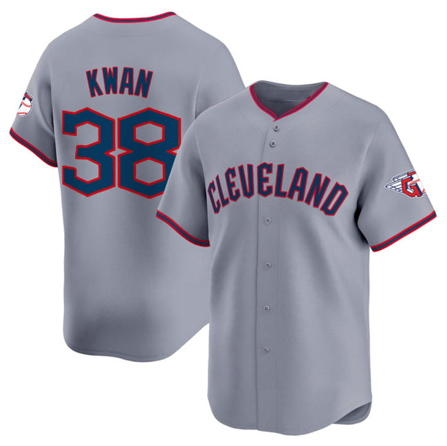 Cleveland Guardians #38 Steven Kwan Gray Thaam 2025 Alternate Limited Stitched Jersey