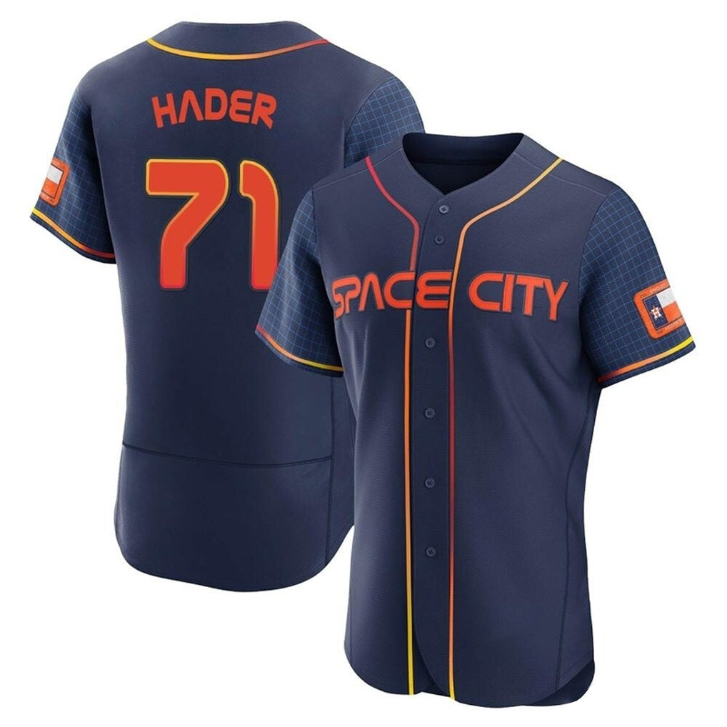 Houston Astros #71 Josh Hader Player Navy Tomch City Connect Limited Elite Home Stitched Jerseys