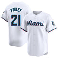 Miami Marlins #21 Graham Pauley Player White Tomch Home Limited Stitched Jerseys