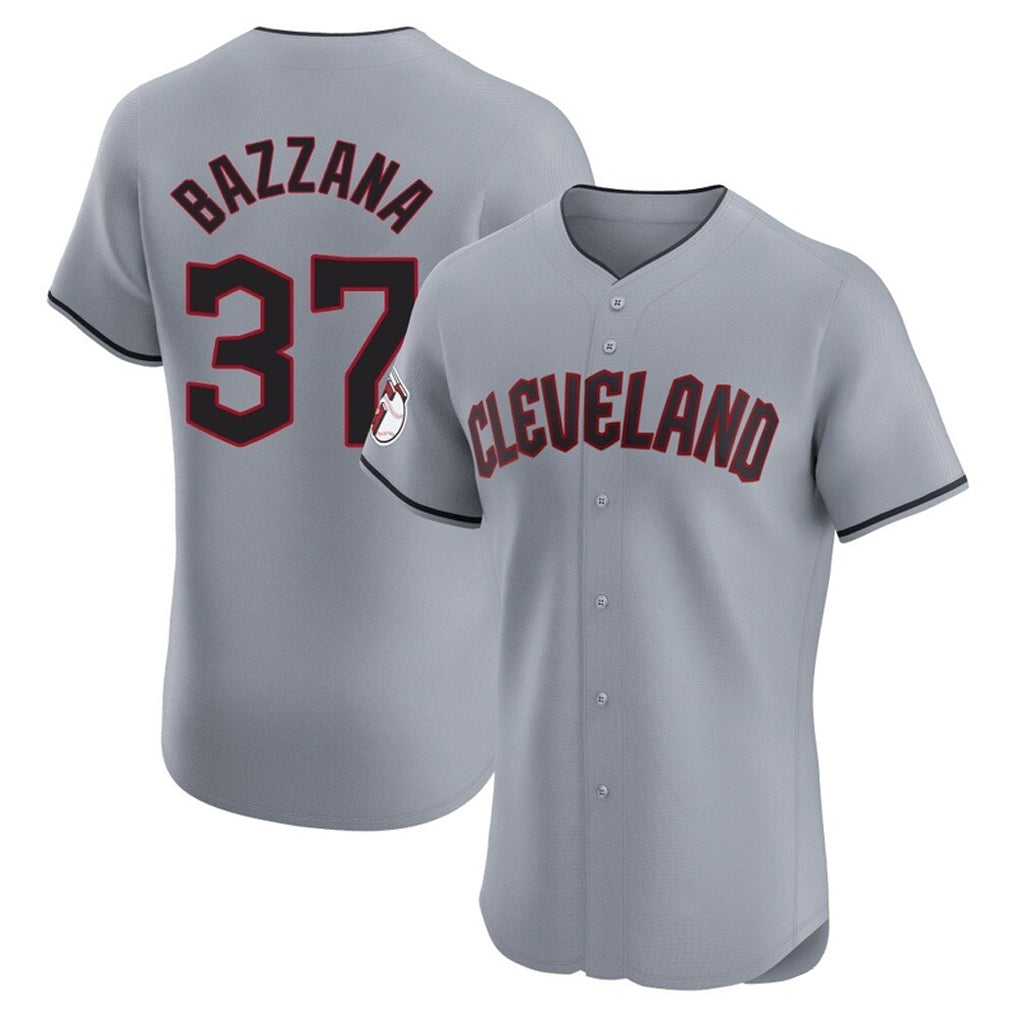 Cleveland Guardians #37 Travis Bazzana Player Gray Tomch Road Limited Elite Home Stitched Jerseys