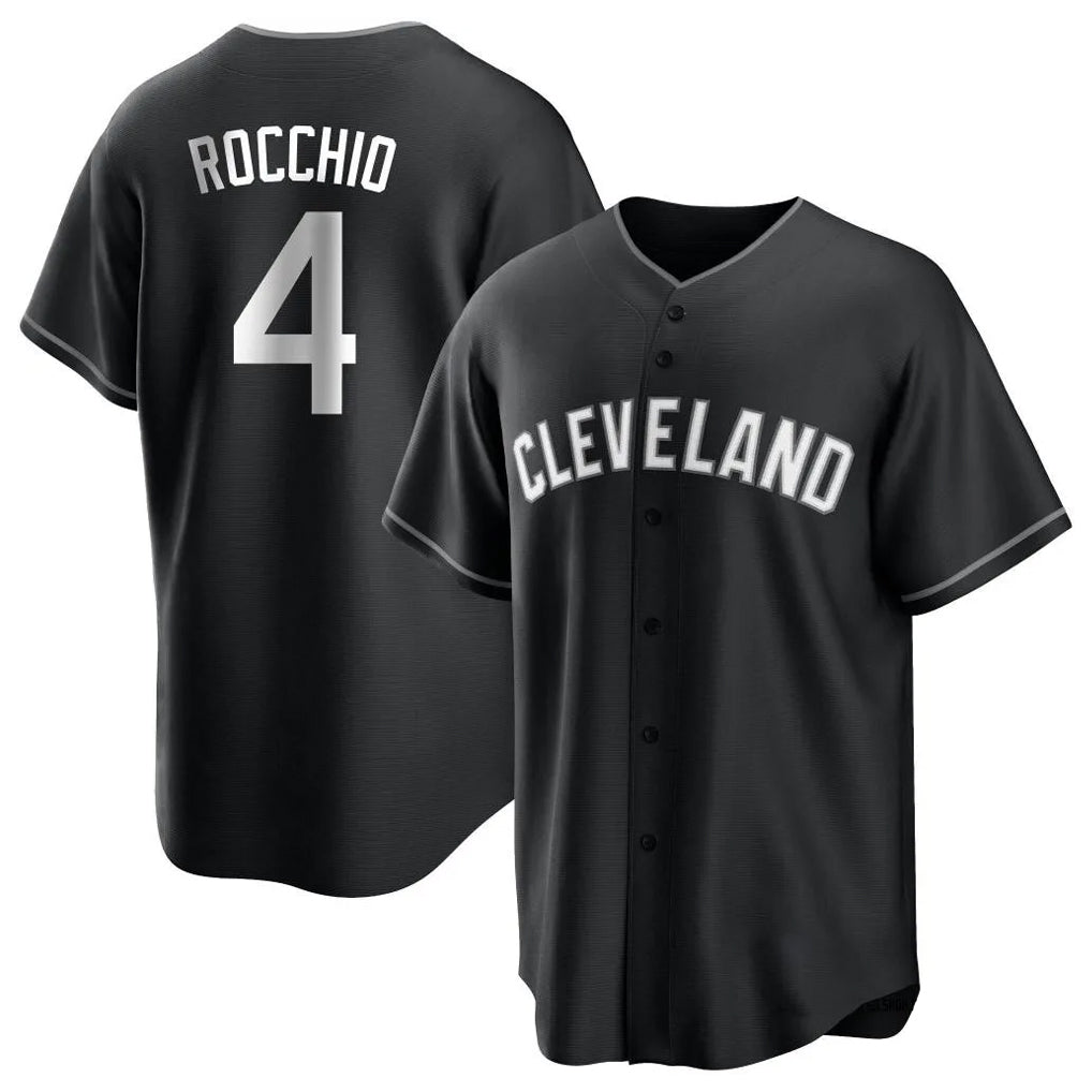 Cleveland Guardians #4 Brayan Rocchio Player Black Tomch Home Game Stitched Jerseys