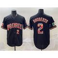 San Diego Padres #2 Xander Bogaerts Black Tomch Mexico Cool Base Stitched Jersey