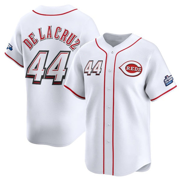 Cincinnati Reds #44 Elly De La Cruz White Thaam 2025 Speedway Classic Home Limited Stitched Jersey