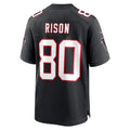 A.Falcons #80 Andre Rison Black Tomch Retired Player Jersey