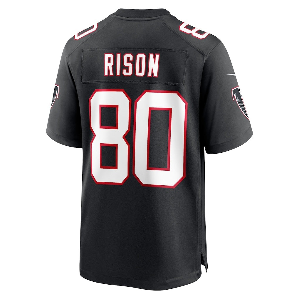 A.Falcons #80 Andre Rison Black Tomch Retired Player Jersey
