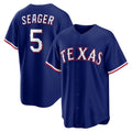 Texas Rangers #5 Corey Seager Royal Tomch Alternate 2 Replica Jersey