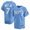 Kansas City Royals #7 Bobby Witt Jr. Player Light Blue Tomch Alt Limited Home Stitched Jerseys