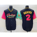 San Diego Padres #2 Xander Bogaerts 2022 Black Tomch City Connect Cool Base Stitched Jersey
