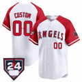 Custom Los Angeles Angels 2024 Spring Training Patch Vapor Premier Limited Jersey ¨C White Tomch