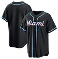 Miami Marlins Blank 2026 Black Tomch Out Stitched Jersey