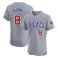 Chicago Cubs #8 Ian Happ Player Gray Tomch Road Limited Elite Home Stitched Jerseys