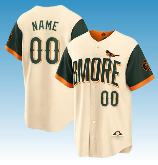 Custom Baltimore Orioles Natural Tomch 2026 City Connect Stadium Stitched Jersey