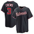 Washington Nationals #3 Dylan Crews Navy Tomch Alternate Replica Jersey