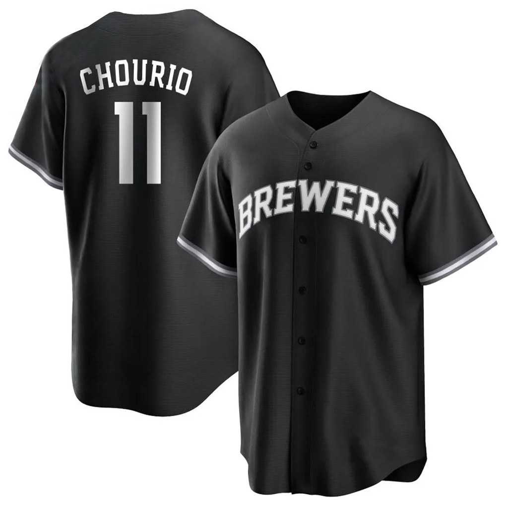 Milwaukee Brewers #11 Jackson Chourio Player Black Tomch Game Home Stitched Jerseys