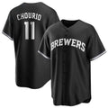 Milwaukee Brewers #11 Jackson Chourio Player Black Tomch Game Home Stitched Jerseys